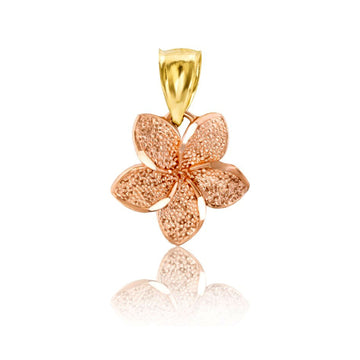 14k 4-Leaf Clover Hawaiian Pendant