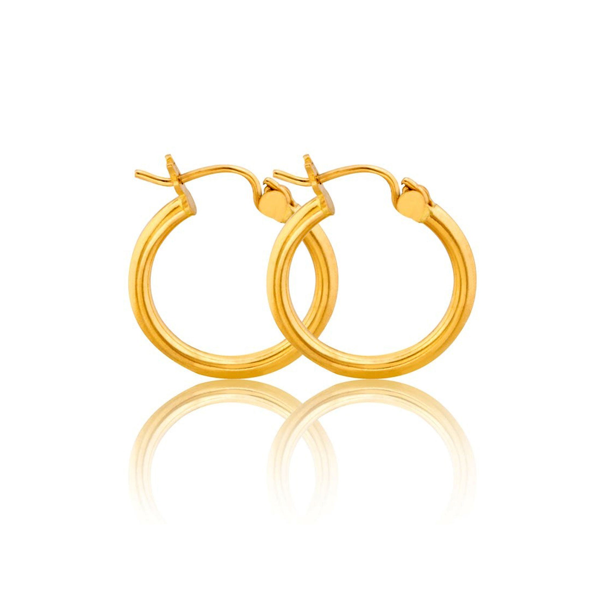 14k Hoop Earrings (2mm)