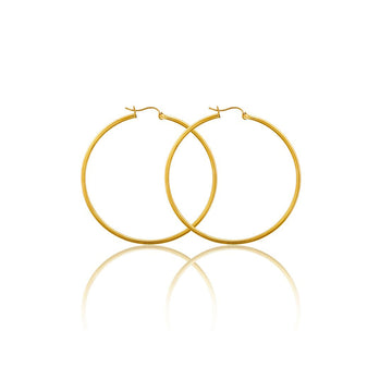 14k Hoop Earrings (2mm)