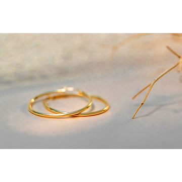 14k Hoop Earrings (2mm)