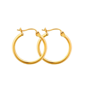 14k Hoop Earrings (2mm)