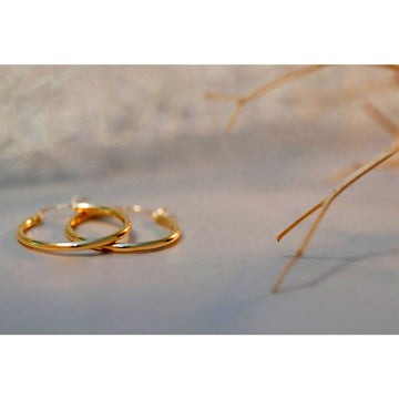 14k Hoop Earrings (2mm)