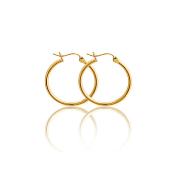 14k Hoop Earrings (2mm)