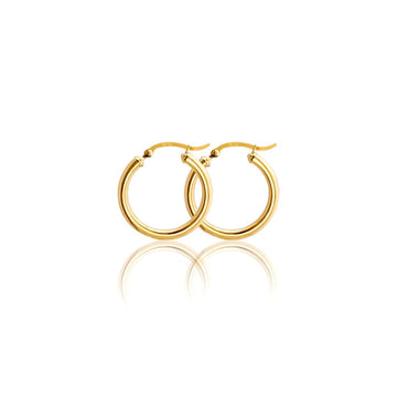 14k Hoop Earrings (3mm)