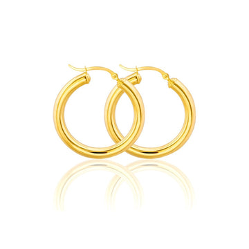 14k Hoop Earrings (4mm)