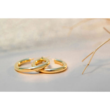 14k Hoop Earrings (4mm)