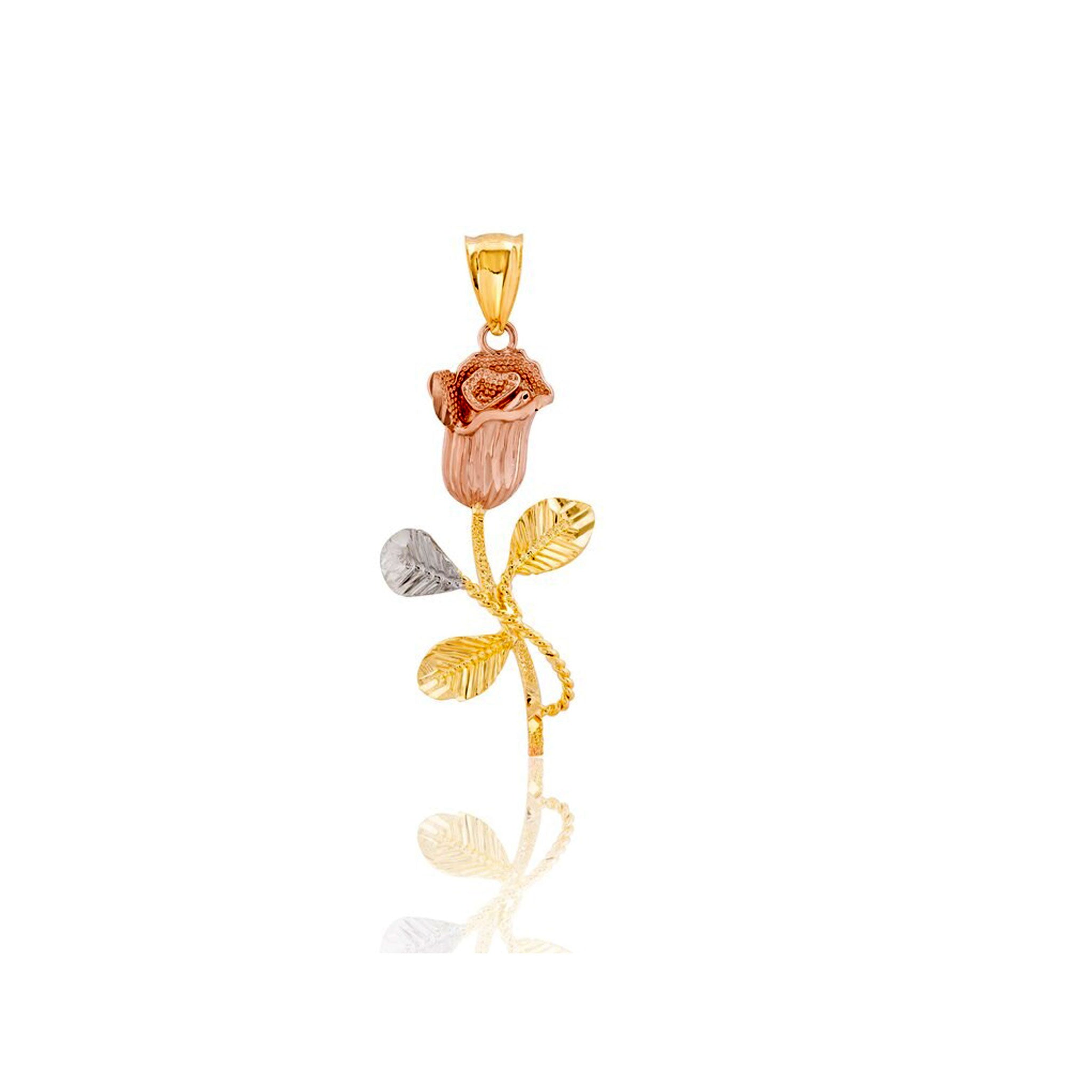 14k Rose Pendant