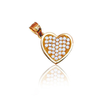 14k Solid Gold Heart Pendant