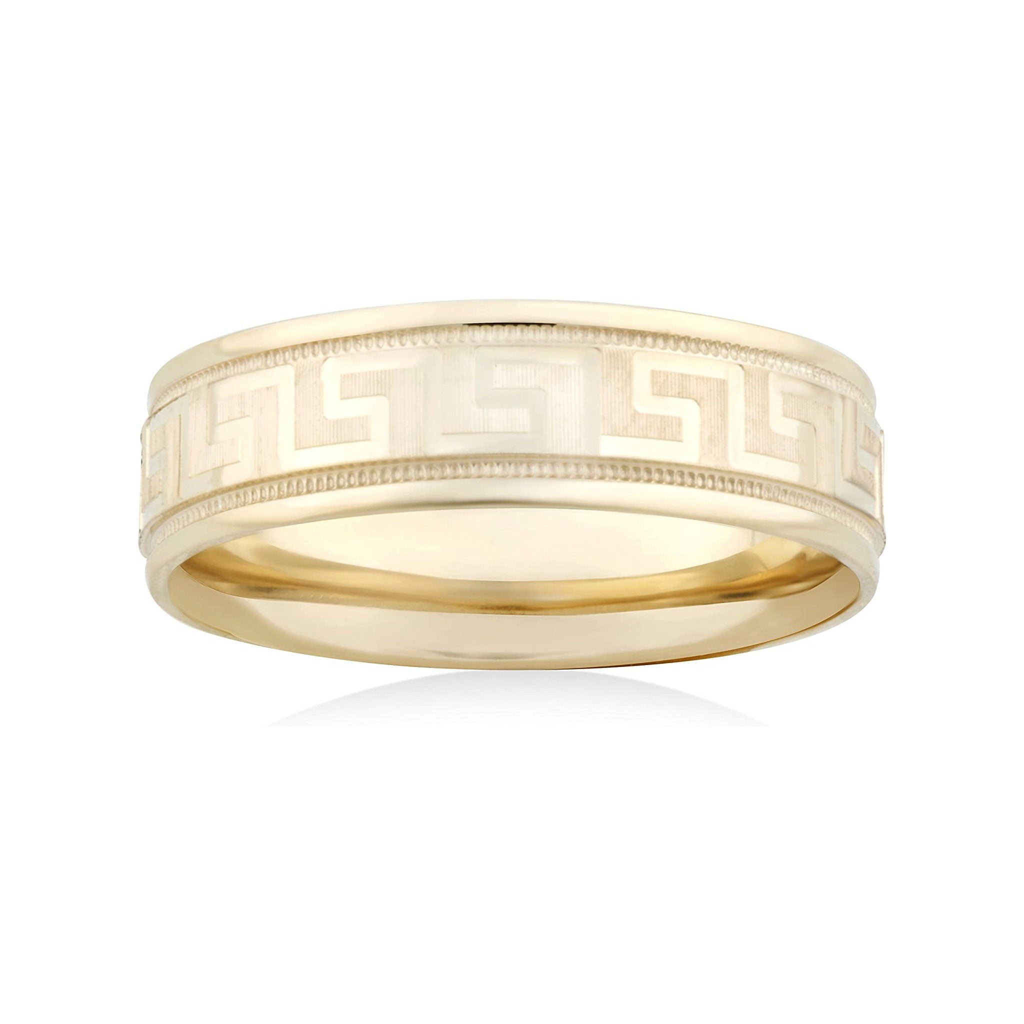 26 Jewels 14K Yellow Gold 6mm Design Wedding Band